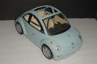 Barbie Vintage 2000 Sky Blue Vw Volkswagen Love Beetle Bug Rare Vehicle Play Toy