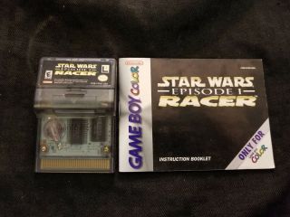 Nintendo Rare Star Wars Episode 1 Racer Gameboy Color Cartridge Gbc
