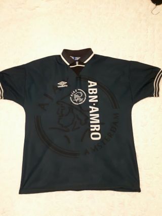 Ajax 1995 - 96 Away Football Shirt.  Large.  Rare