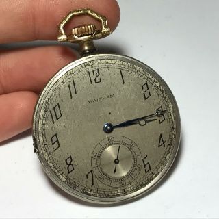 Antique Waltham Pocket Watch 17 Jewels Gold Fob -
