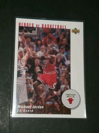 2002 - 03 Ud Authentics Michael Jordan Heroes Of Basketball Mj4 Bulls /198 Rare