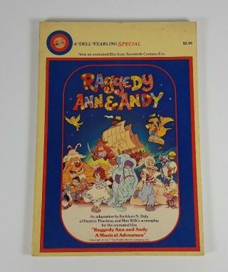 Vintage Raggedy Ann & Andy A Musical Adventure Pb Book Rare 1977 Dell Yearling