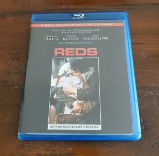 Reds (blu - Ray 2 - Disc Set,  25th Anniversary Edition) Rare Nicholson Beatty Oop