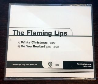 The Flaming Lips White Christmas Do You Realize 2 Track Promo Cd Rare Holiday