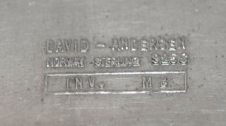 Rare Millie Behrens David Andersen c1995 Modernist Sterling Enamel Lg.  Earrings 3