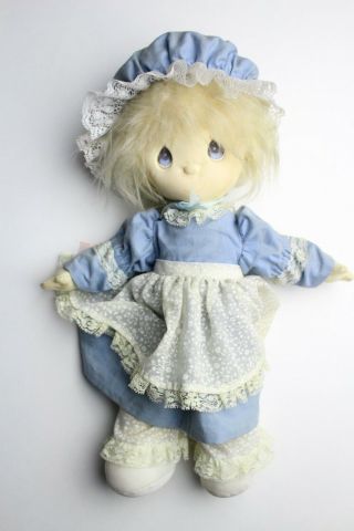 Vintage " Precious Moments " Doll 1988 Around The World Blue Eyes Doll