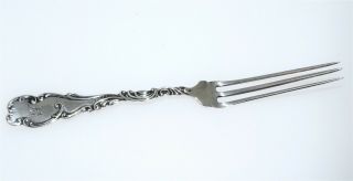 Antique H.  H.  Curtis & Co.  Sterling Silver Strawberry / Berry Fork