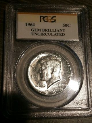 1964 Kennedy Half Dollar Ddo Pcgs Gem Bu Double Vam Fs Rare 50c Coin 90 Silver