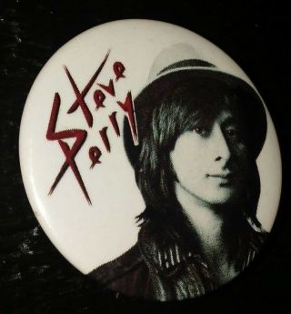 Journey Steve Perry Vintage 1984 Street Talk Album Back Cover Button Pin Rare