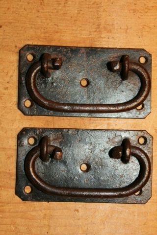Antique Handles For Old Pine/oak Blanket Box/chest/trunk/coffer