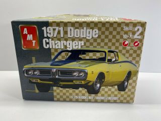 Amt 1/25 Scale 1971 Dodge Charger R/t Boxed Model Kit