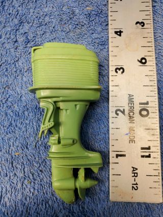 Vintage Tonka Toys Green Outboard Boat Engine Motor Part Rare