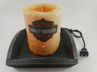 Rare Harley - Davidson Motorcycles Candle Light 3