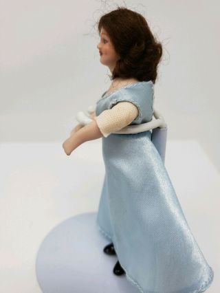 VINTAGE Miniature Dollhouse ARTISAN Porcelain Doll Busty Lady Victorian 5 