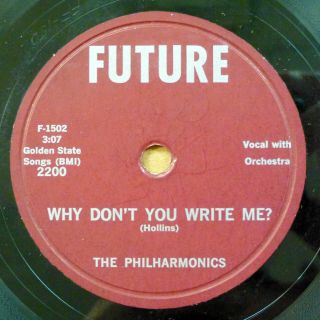 The Philharmonics 78 Why Don 