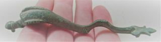 Circa 200 - 300ad Ancient Roman Bronze Brooch In The Form Of A Dolphin Rare