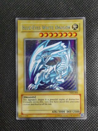 Fake Yugioh Orica Blue Eyes White Dragon Scr Dds - 001 Secret Rare 20th 2018 - Jpp01