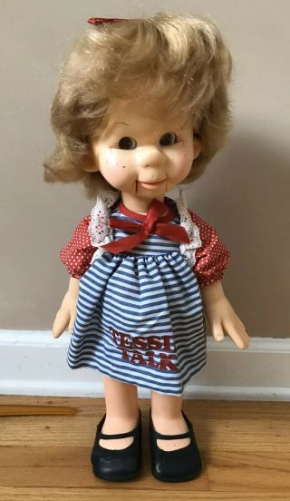 Vintage 1974 Horsman Tessie Talks Ventriloquist Doll
