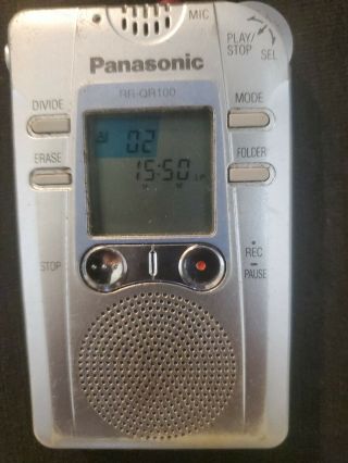 Panasonic Rr - Qr100 Digital Handheld Voice Recorder Evp Ghost Recorder Rare