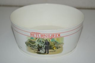 Vintage 1983 Star Wars Rotj Return Of The Jedi Collectible Cereal Bowl Rare
