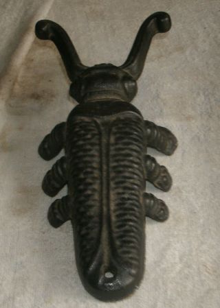 Antique Cast Iron Scarab Beetle Bug Boot Jack Shoe Puller