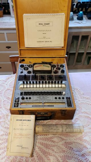 Rare Vintage Tube Master " Precision " Tube And Battery Tester Series 10 - 12