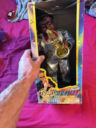 The Jazzman Dancing Swinging Musical Horn Black Jazz Saxophone Tux Nb Toys Rare