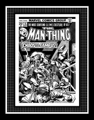 Gil Kane Man - Thing 18 Rare Production Art Cover