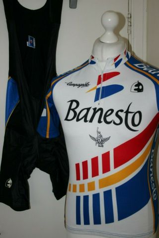 Team Banesto Campagnolo Rare Vintage Cycling Jersey,  Bib Set 4 / M Etxeondo