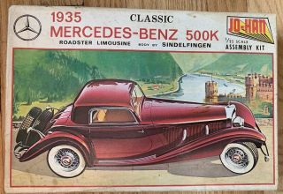 Jo - Han 1935 Mercedes Benz 500k Car Model Kit Gc1135 1/25 Open Box