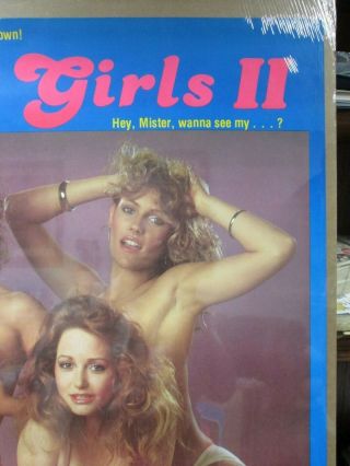 Vintage Porn movie Bad Girls II 1983 car garage man cave hot girl poster 13106 2