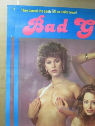 Vintage Porn movie Bad Girls II 1983 car garage man cave hot girl poster 13106 3