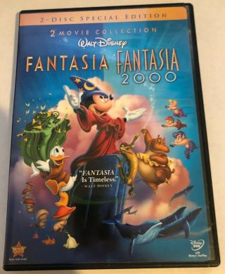 Fantasia & Fantasia 2000 2 Disc Special Edition Dvd Rare Walt Disney Region 1