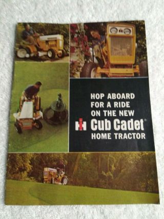 Rare Vintage 1970s Ih Cub Cadet Dealer Brochure Sales Lit Lawn Garden 
