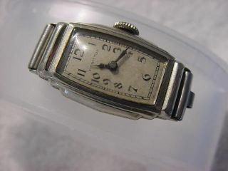 Vintage 14k Gold Fd Antique 1920 Art Deco Lady Hamilton Watch