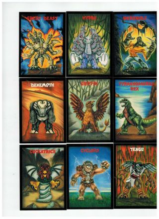 1991 The Monster In My Pocket Set Of 48 Cards 2020 Last One Rare