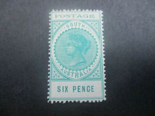 South Australia Stamps: 3d Yellow Long Types - Rare (e62)