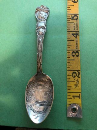 Antique Sterling Silver Spoon Minne - Ha - Ha Falls Minneapolis Minnesota Watson 30g