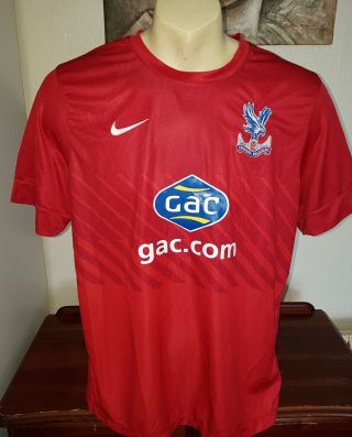 Crystal Palace Football Shirt Nike Jersey Trikot Large (l) Red Training Rare