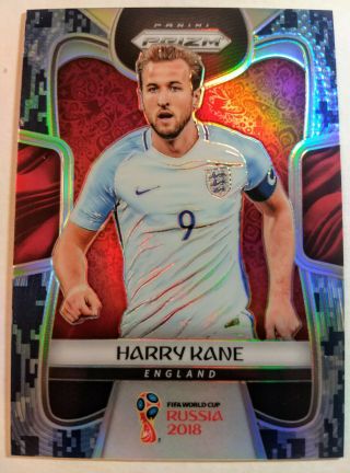 2018 Prizm World Cup Soccer Harry Kane 4/20 Camo Ssp Rare England