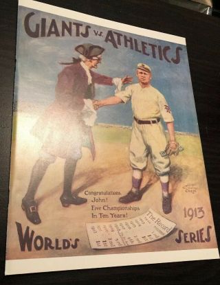 1937 World Series Program Rare Rp Signed Rdo York Giants Philadelphia Ath