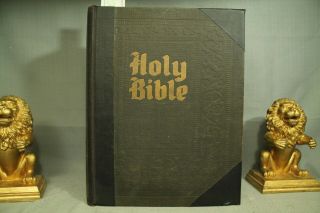 Big Old antique vintage Landes Family Holy Bible Weyers Cave Virginia 2