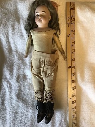 Antique Bisque Doll W Jointed Body Believed To Be Armand Marseille