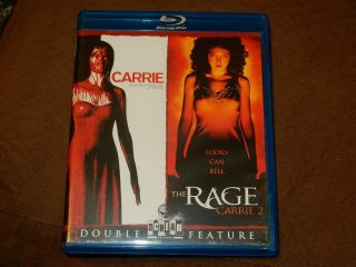 " Carrie & Carrie 2: The Rage " Double Feature Rare Scream Factory Blu - Ray