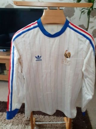 Rare Old France Away Football Shirt Size Medium Long Sleeved