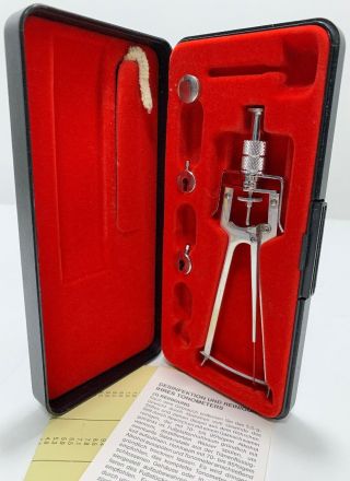 Vintage Riester Optometry Tonometer In Case W/ Manuals Rare