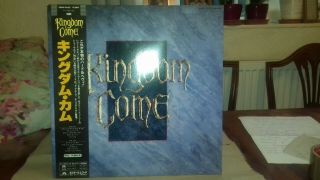 Kingdom Come Self Titled First Album White Label Promo Lp Vinyl Japan Rare