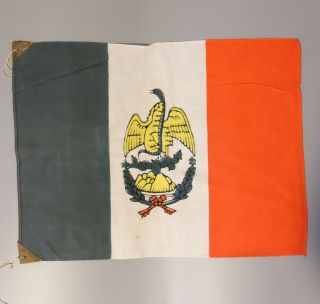 1930s Antique Mexican Banner Mexico Flag