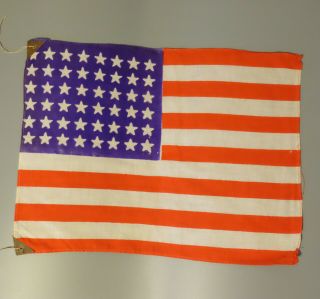 Antique 1930s Pre Ww2 Small Usa United States Banner Flags 48 Stars
