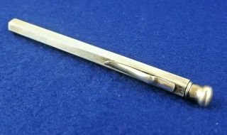 Antique Vtg Sterling Silver Thermometer Case Physicians Pocket Pen Clip Art Deco